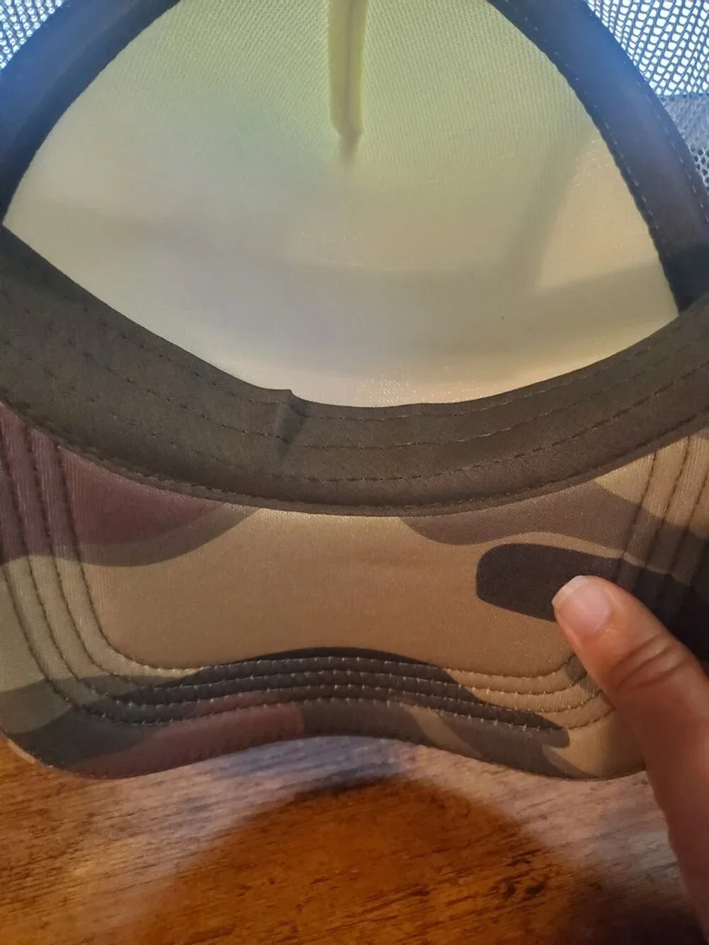 Adorable Blue Collar Wife Camo Snap Back Hat